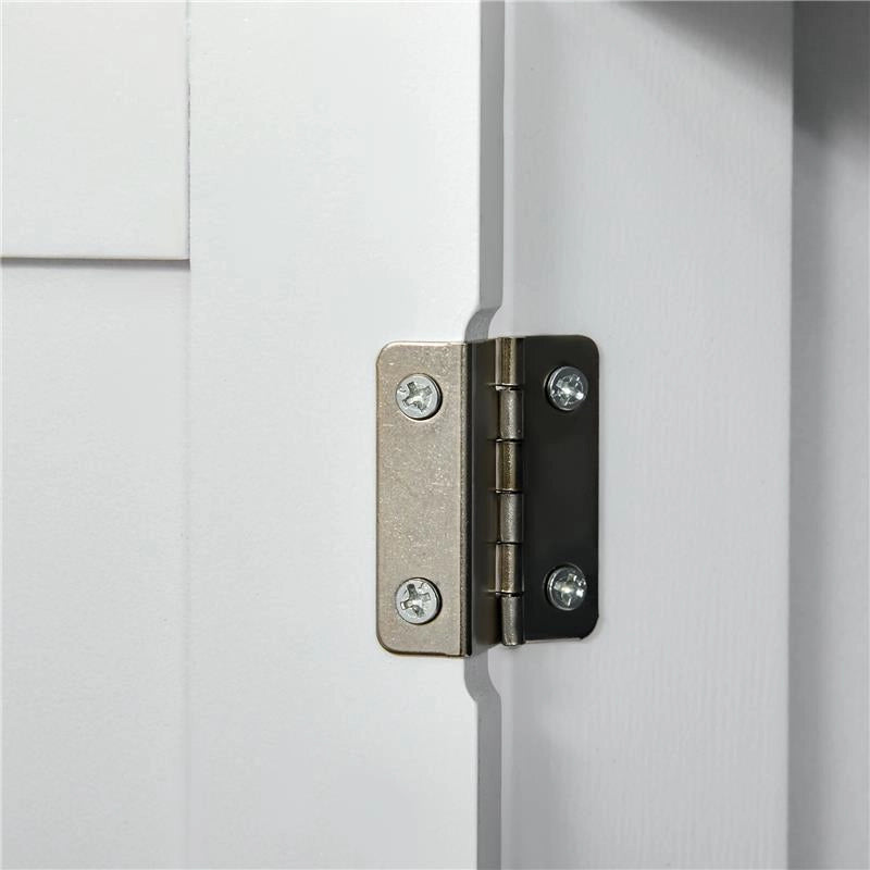 MOBILE BAGNO A 2 ANTE CON RIPIANO REGOLABILE E 2 CASSETTI IN LEGNO 60X30X75 CM BIANCO