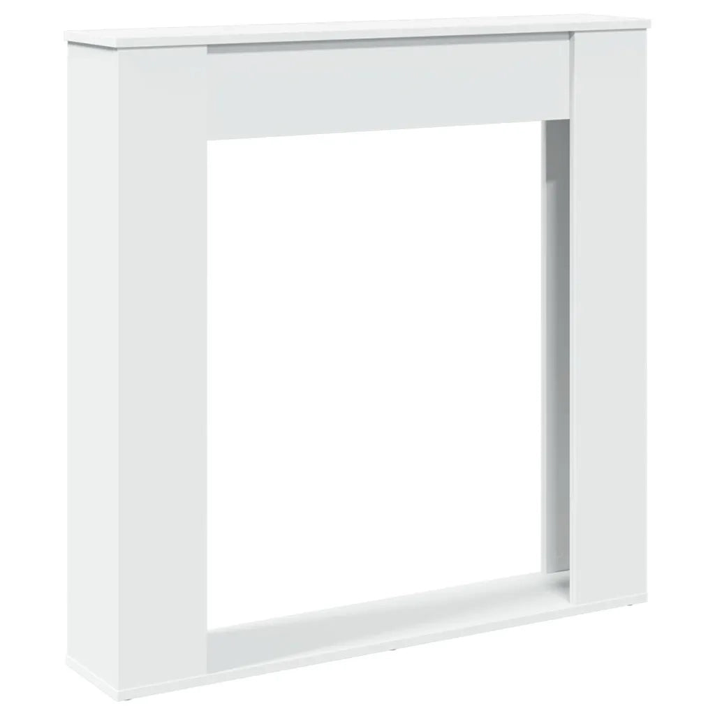 Cornice per Camino Bianca 100x20x100 cm in Truciolato CFW5191768