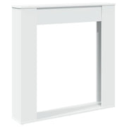 Cornice per Camino Bianca 100x20x100 cm in Truciolato CFW5191768
