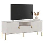 Rabattone, Mobile Porta tv un Cassetto, 155x40x69h cm Beige