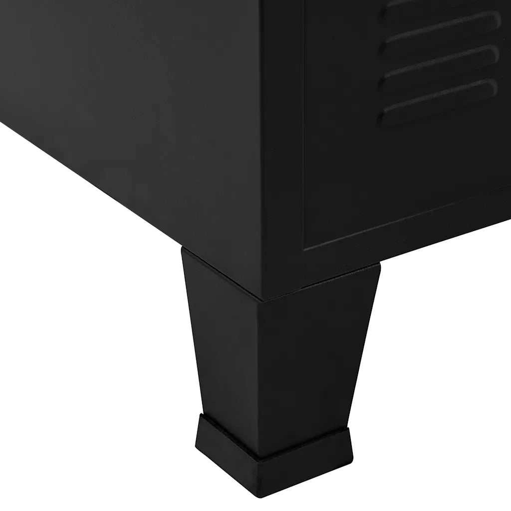 Armadio Classificatore Industriale Nero 75x40x120 cm in Acciaio  cod mxl 67498