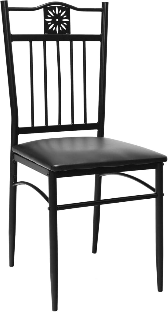 Gianex - Set da tavolo da pranzo da 5 pezzi, set da tavolo rettangolare con 4 sedie tappezzate per 4 persone a casa, sala da pranzo, ristorante