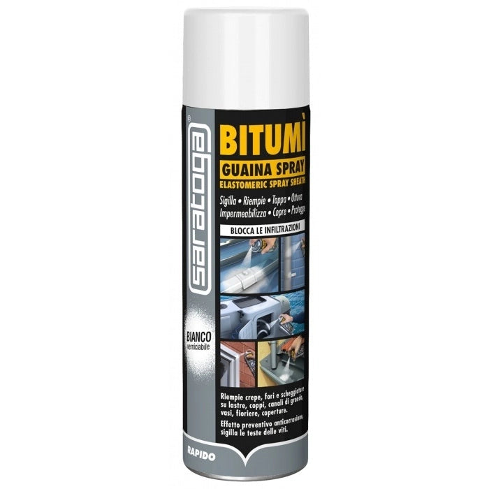 Saratoga GUAINA SPRAY BITUMI' 500ML BIANCA.