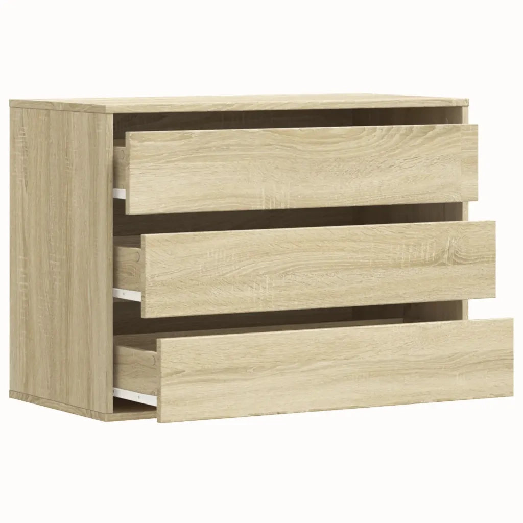 Cassettiera Angolare Rovere Sonoma 80x41x58cm Legno Multistrato