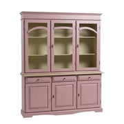 Cristalliera 3 ante legno pennellato lavanda 156x42x205 - Mobili 2G