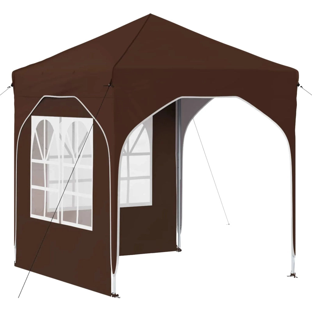 Tenda per feste a pop-up 192 x 192 x 245 cm Marrone