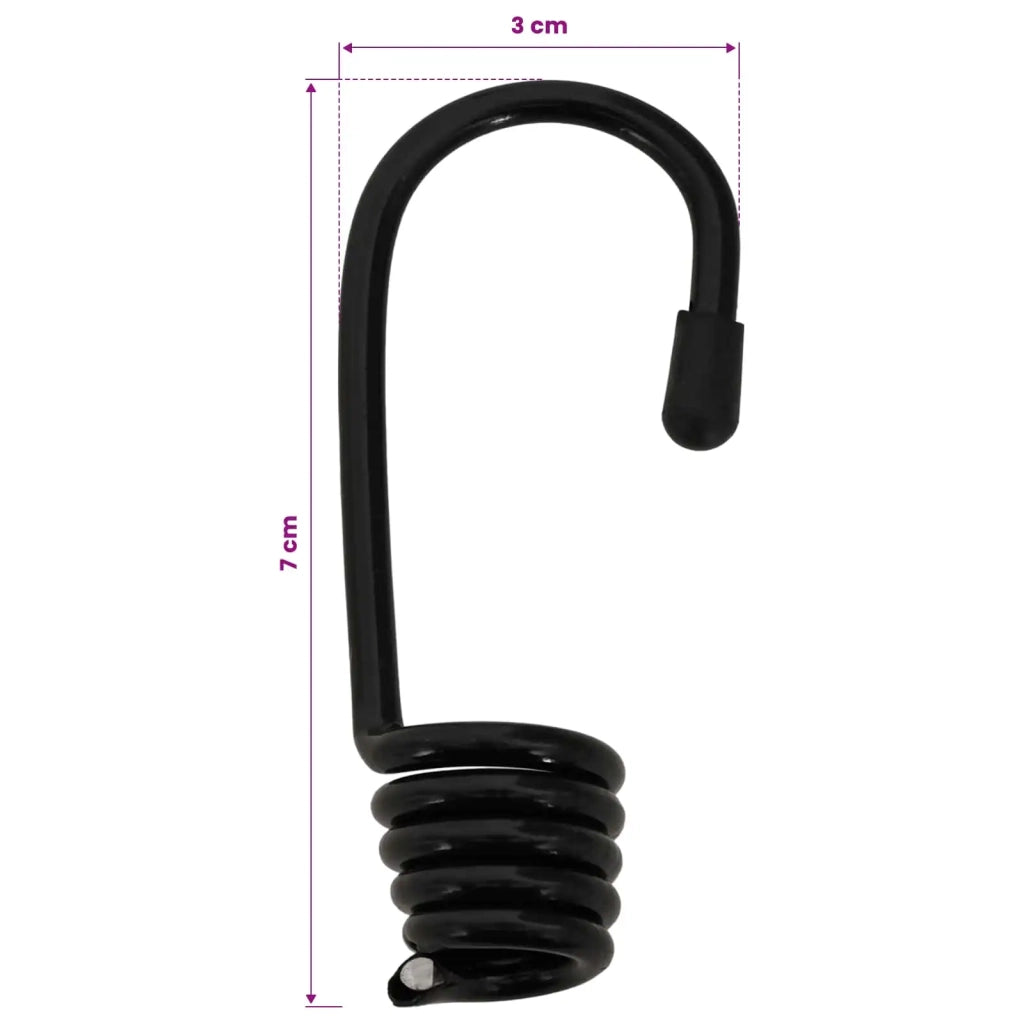 Ganci 12 pz Nero 6 mm x 5 cm Acciaio 42047683