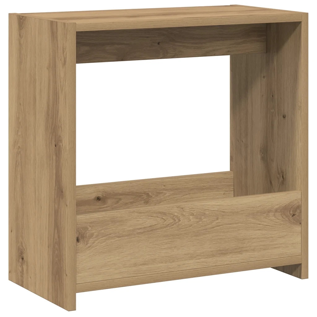 Tavolino Rovere Artigianale 50x26x50 cm in Legno Multistrato 856539