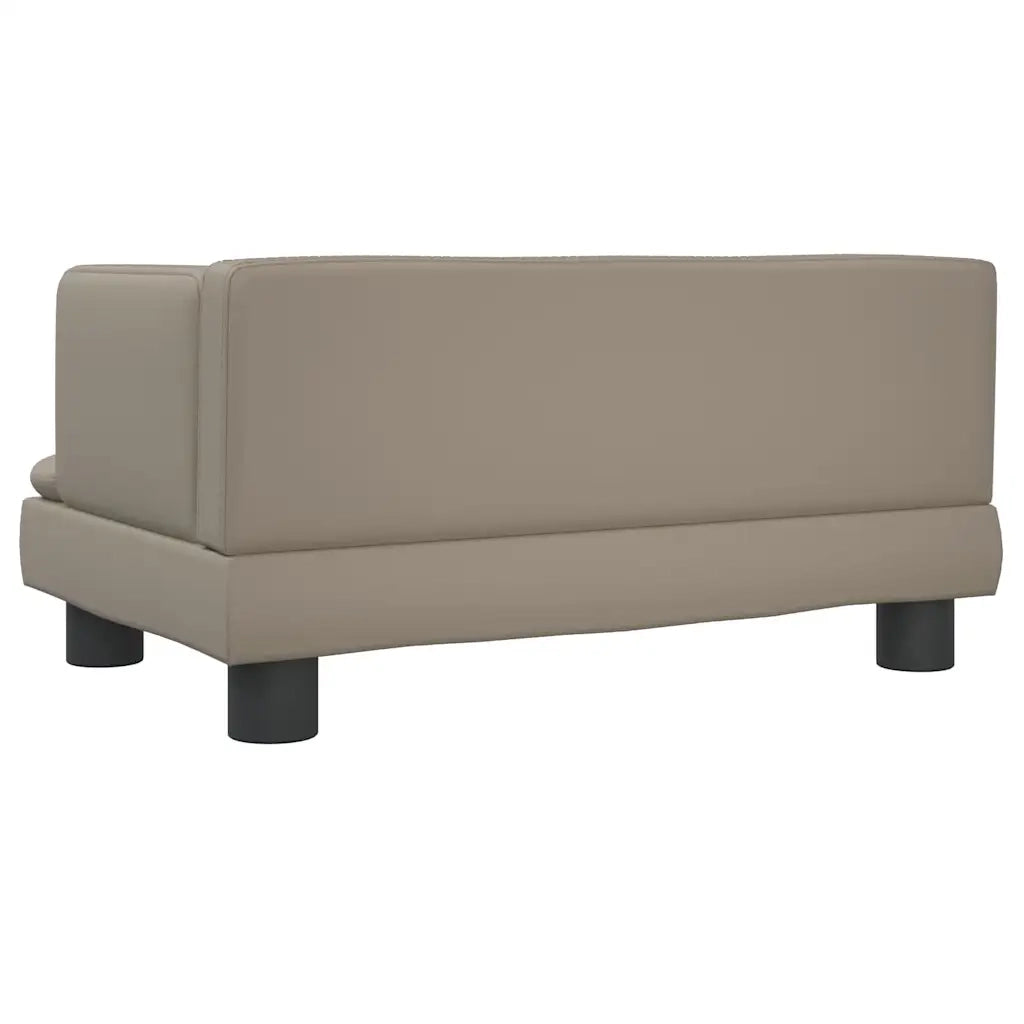 Divano per Bambini-Sofa-Divanetto Cappuccino 60x40x30 cm in Similpelle