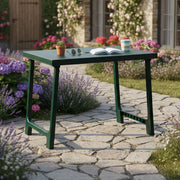 Beechwood, Tavolo da Esterno 6 Posti Made in Italy, 81x56x63h cm Verde