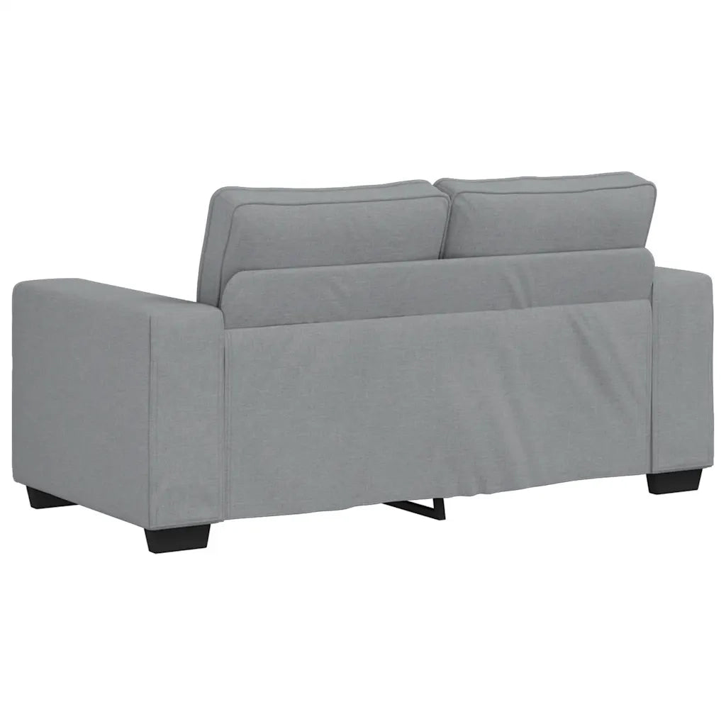 vidaXL Set di Divani 2 pz con Cuscini Grigio Chiaro in Tessuto