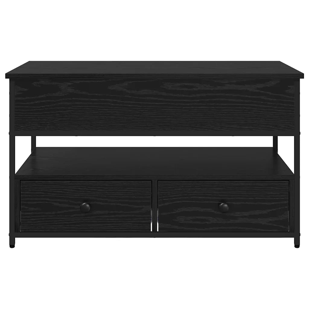 Tavolino da salotto | Tavolino da caff¨¨ | Tavolino da Soggiorno con cassetto Rovere Nero 85 x 50 x 50 cm