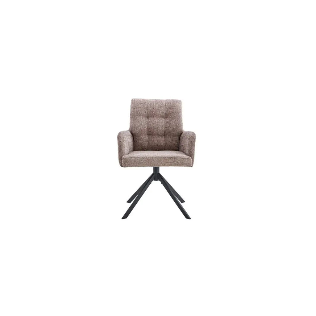 Sedia girevole PLUMO – Tessuto sabbia – L50 x H85 x P62 cm