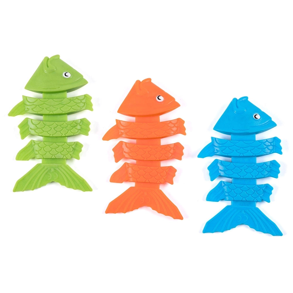 Trade Shop - Set Da 3 Pesciolini Colorati Gioco Subacqueo Da Immersione Per Bambini Dai 3+ Anni 26029 -