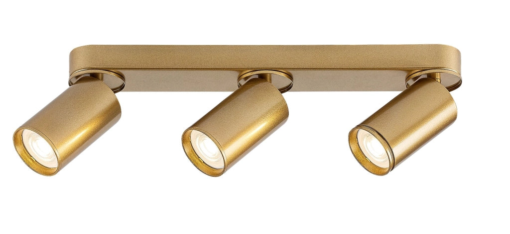 Plafoniera a barra oro 3 faretti orientabili GU10 Rabalux