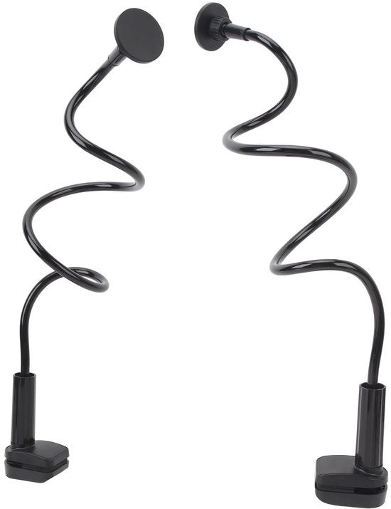 Supporto per Telefono con Cervello di Cigno - Braccio Flessibile Regolabile - Rotazione 360° - Stand per Telefono da Scrivania o da Porta - Compatibile con iOS 15/14/13/12 - Sostenibile e Stabile