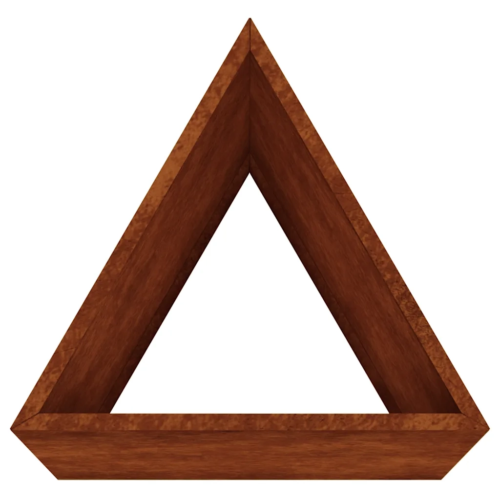 Fioriera da Giardino-Vaso da Esterno 30x26x75 cm in Acciaio Corten