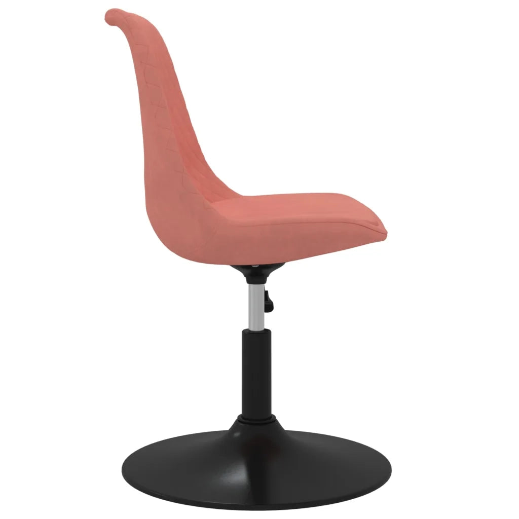 Sedie da Pranzo Girevoli 4 pz Rosa in Velluto cod mxl 28840