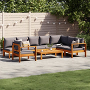 Set Divano da Giardino 6 pz con Cuscini in Massello di Acacia 3214873