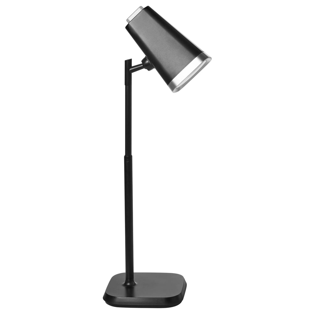 Lampada da tavolo e da parete per ufficio 2 in 1 nero Illuminazione da tavolo Lettura Lampada per computer Braccio staccabile Funzione CCT Dimmer Stepless