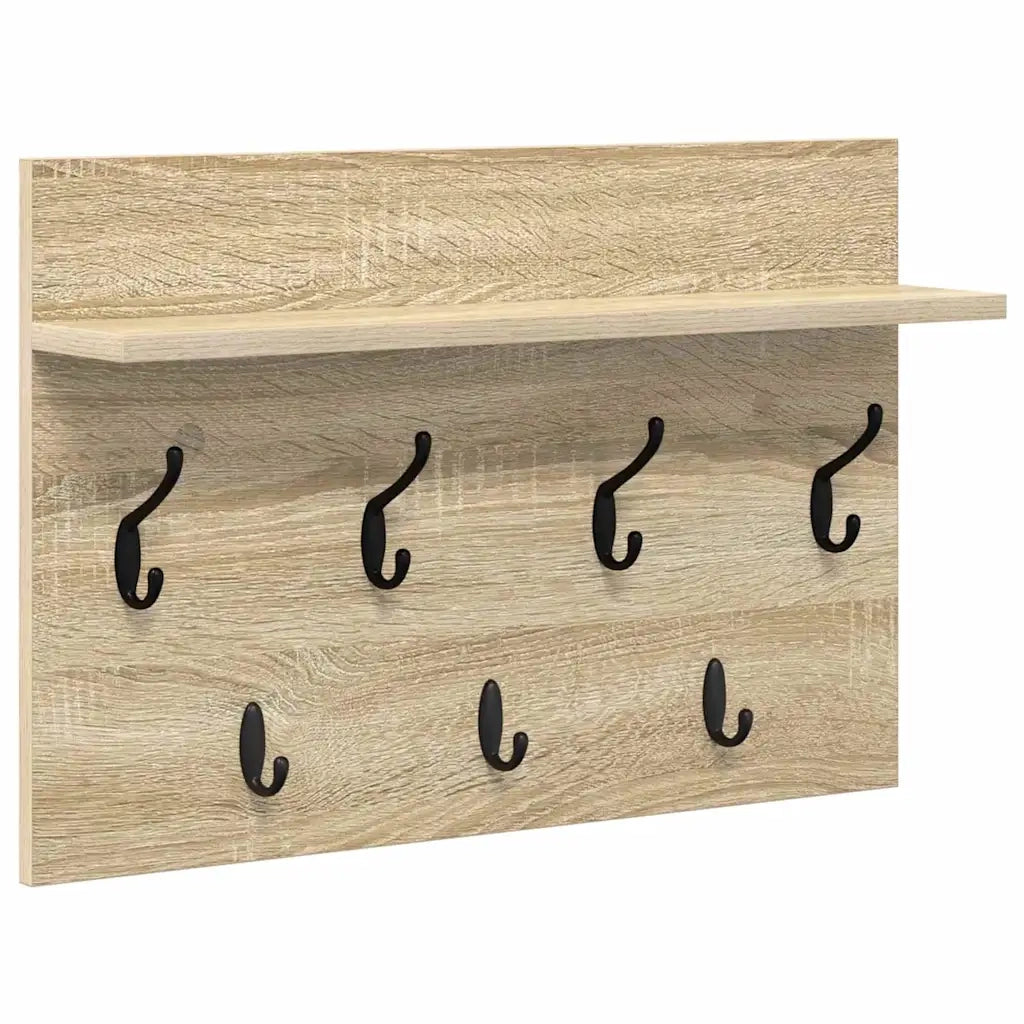 Appendiabiti a muro Rovere Sonoma 60 x 40 x 12 cm 874429