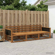 Set di divani da esterno 3 pz Naturale Legno di Acacia Massello 3382292
