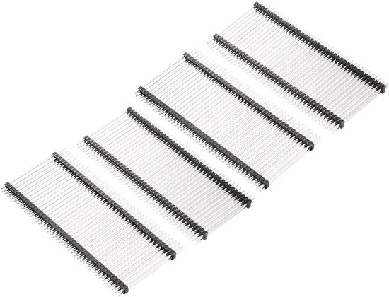 Penna a doppia fila di connessione 2,54 mm Pitch 40 pin 40 mm lunga 10 pezzi