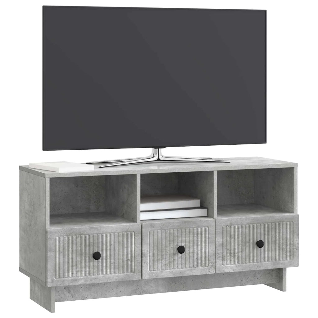 Mobile TV con cassetto Grigio Cemento 102 x 34,5 x 50 cm 893988