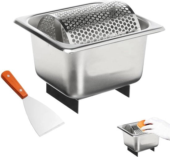 Rolle per Burro con Rotaia in Acciaio Inossidabile - Disponibile in Versione Standard - Rotoimpastatrice per Burro - Diffusione Uniforme - Facile da Pulire - Riciclabile - Ideale per la Casa e il Ristorante - Roller per Burro