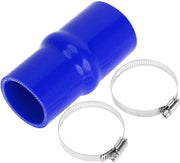 Slang di raffreddamento a hump 127 mm - Materiale siliconico - Diametro interno 51 mm/54 mm - Resistente a temperature fino a 300℃ - Tessuto a più strati - Blu - Slang siliconico
