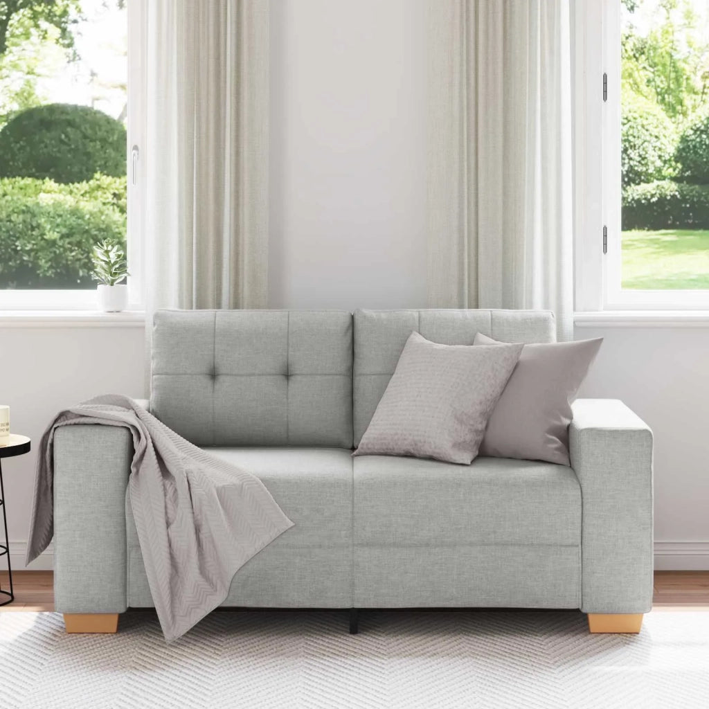 | Divano a due posti | con cuscino Grigio Nuvola Tessuto 4105076