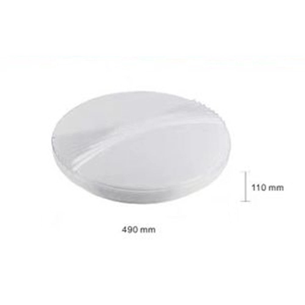 Trade Shop - Plafoniera Da Soffitto 60 W Tondo Con Rilievo Rigato Luce Fredda 6500k Fst-50a63364 -