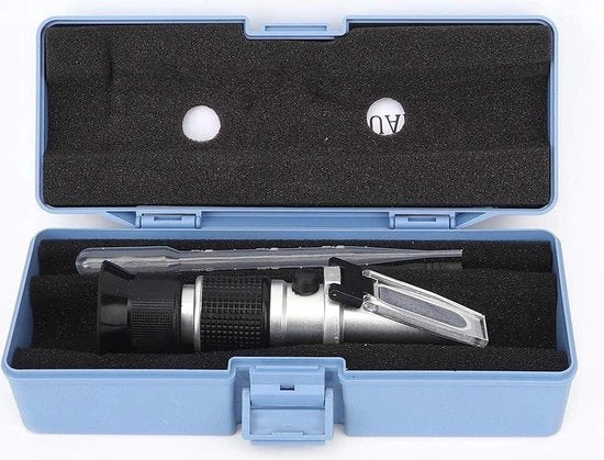 Rifratometro 4-in-1 con Etanolo Glicol e Propileno Glicol - Punto Congelamento Liquido di Raffreddamento - Acqua di Antigelo - Accu AdBlue Liquido di Scarico Diesel