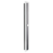 Lampada da parete a LED per esterni Nero 80 cm Acciaio Acrilico con sensore di movimento Design moderno