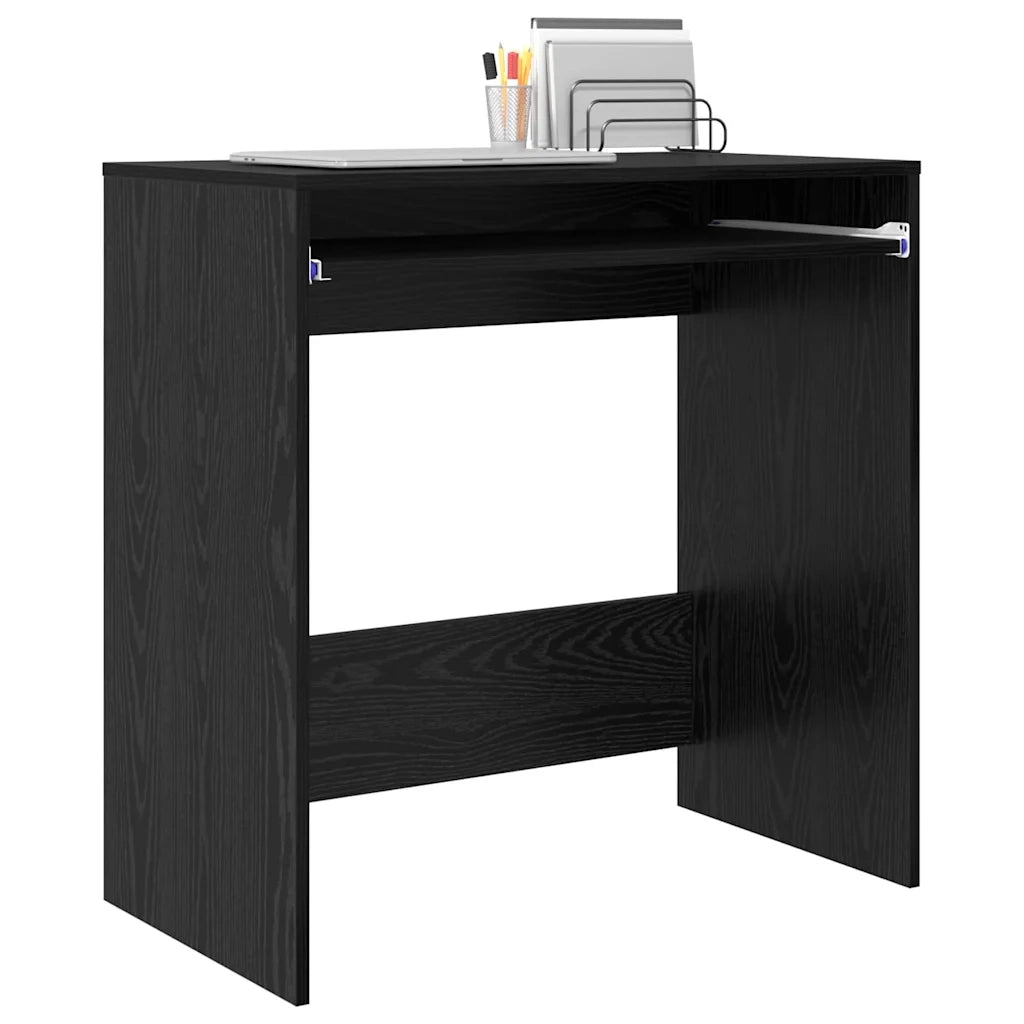 Scrivania Rovere Nero 77.5 x 43 x 79 cm Legno multistrato 869515