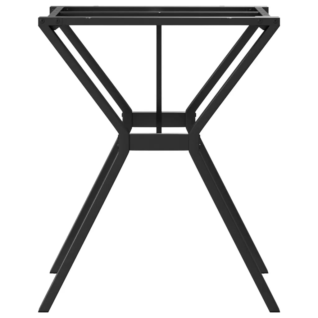 Telaio Gambe a Y per Tavolo da Pranzo 60x60x73 cm in Acciaio