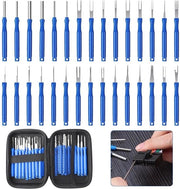 Kit di estrazione pin terminale 30 pezzi con scatola, set di strumenti per rimozione terminale, attrezzatura di sgancio per connettori auto per la maggior parte dei terminali di connettore

Modello: 
30 pezzi
Incluso: scatola di conservazione