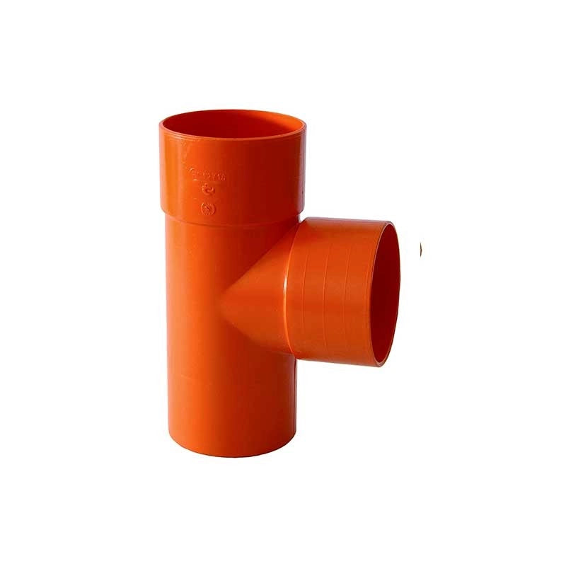 Derivazione 87.30° in pvc : Colore - Arancio, Diametro - 32