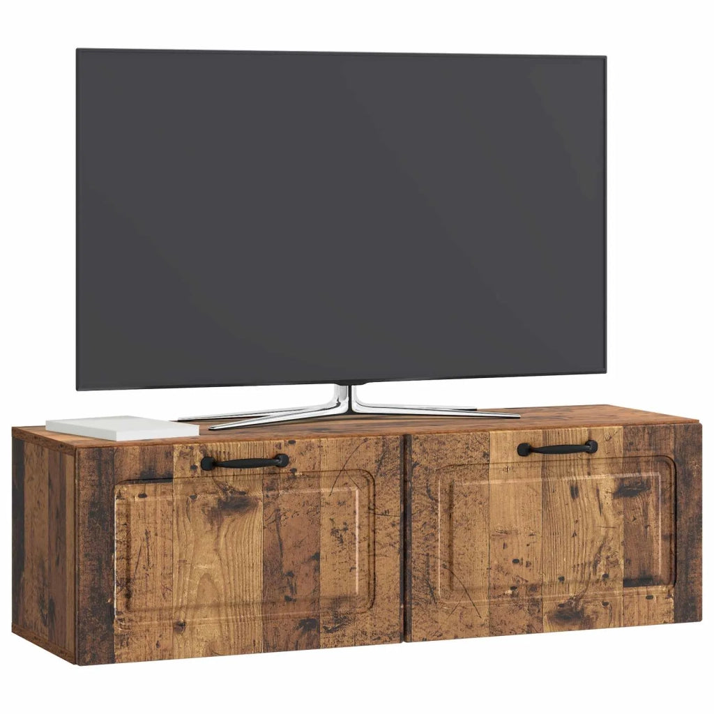 Mobile Porta TV da Muro Legno antico 98 x 31 x 30 cm 899413