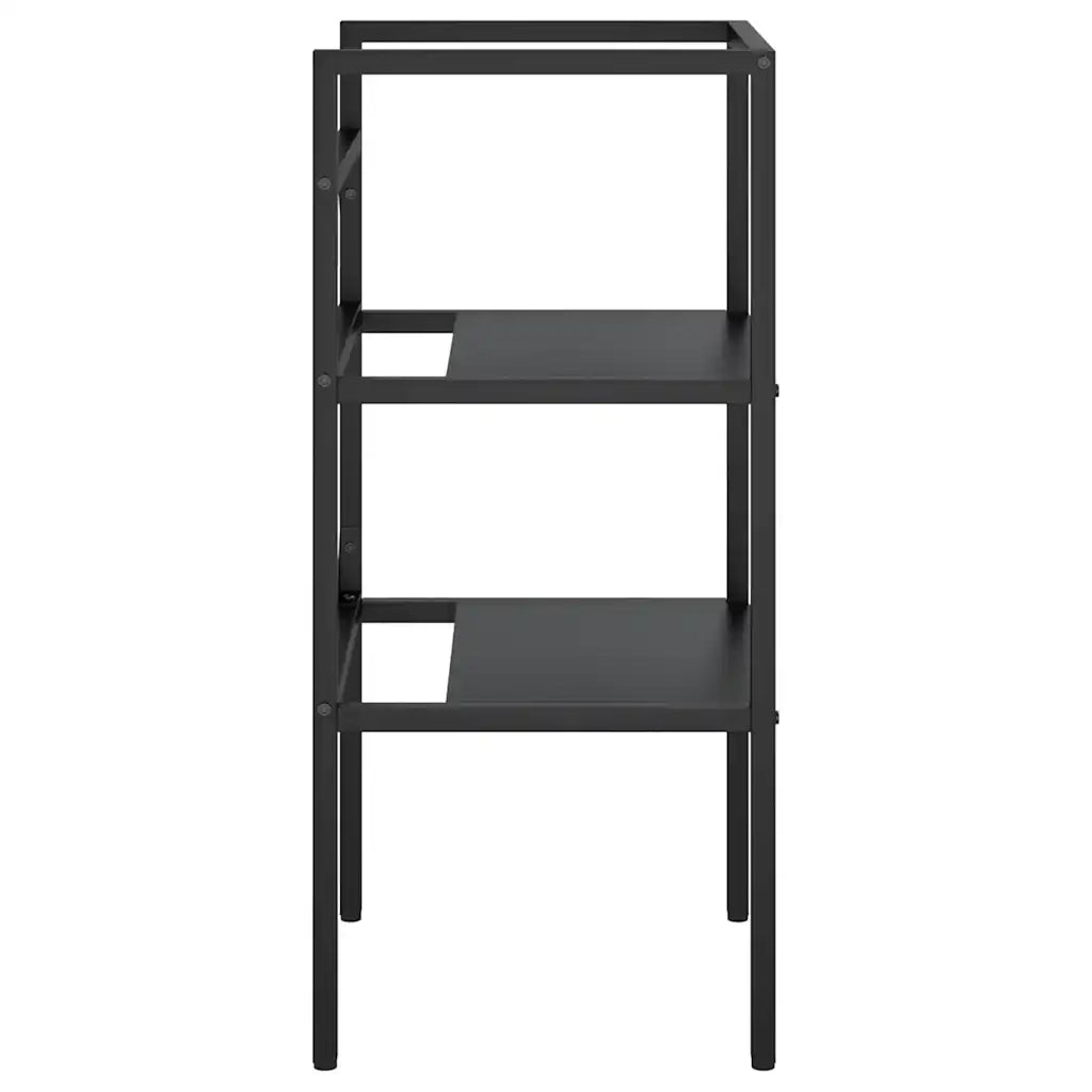 Struttura per Lavabo da Bagno-Mobile per bagno Nera 40x38x83 cm in Ferro