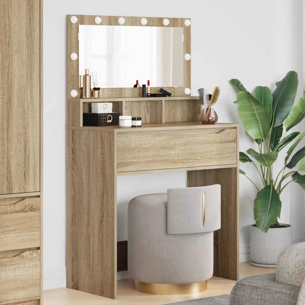 Tavoli da Trucco per Camera da Letto con cassetto Rovere Sonoma 888969