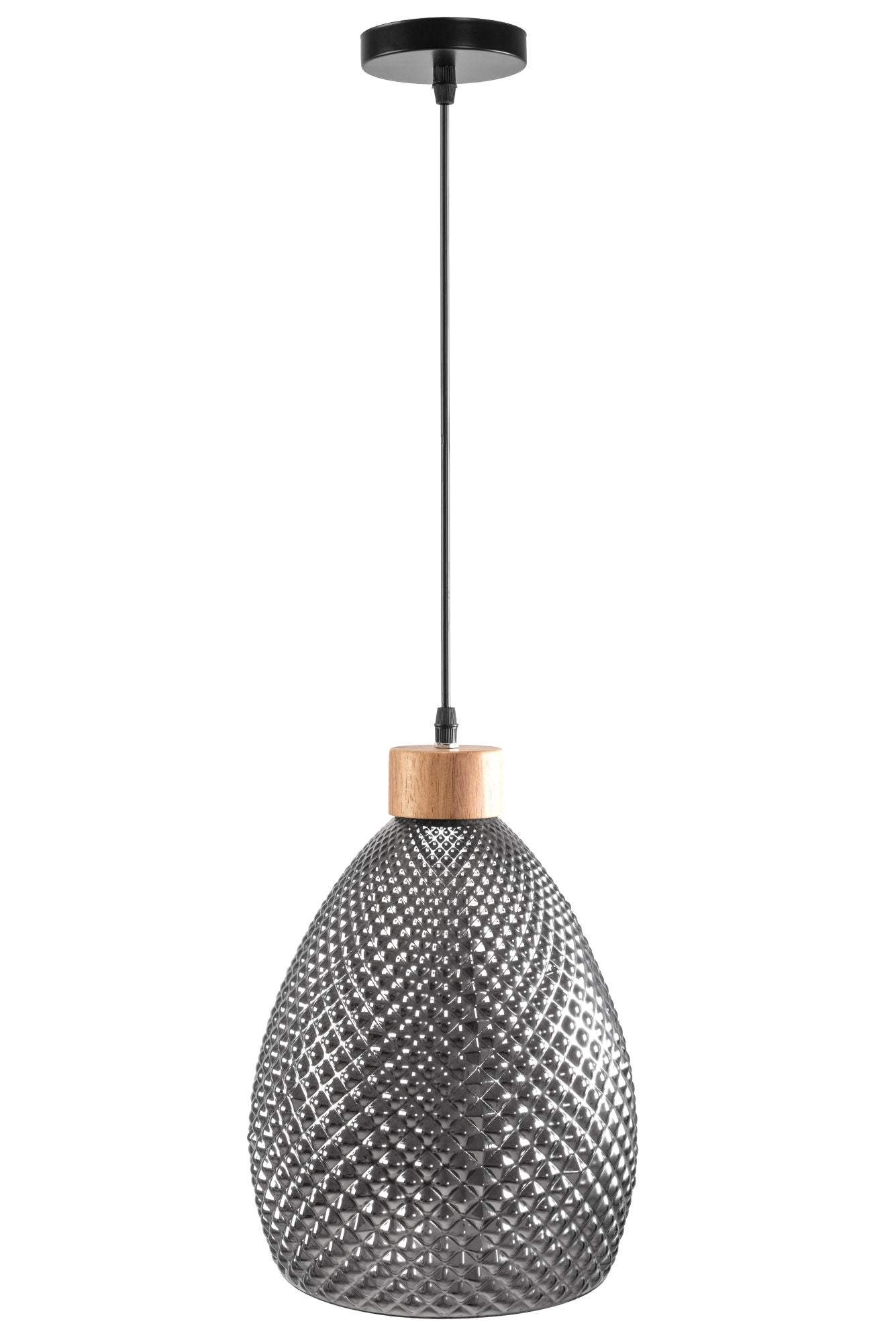 Lampada Da Soffitto Di Vetro Retro Black APP897-1CP