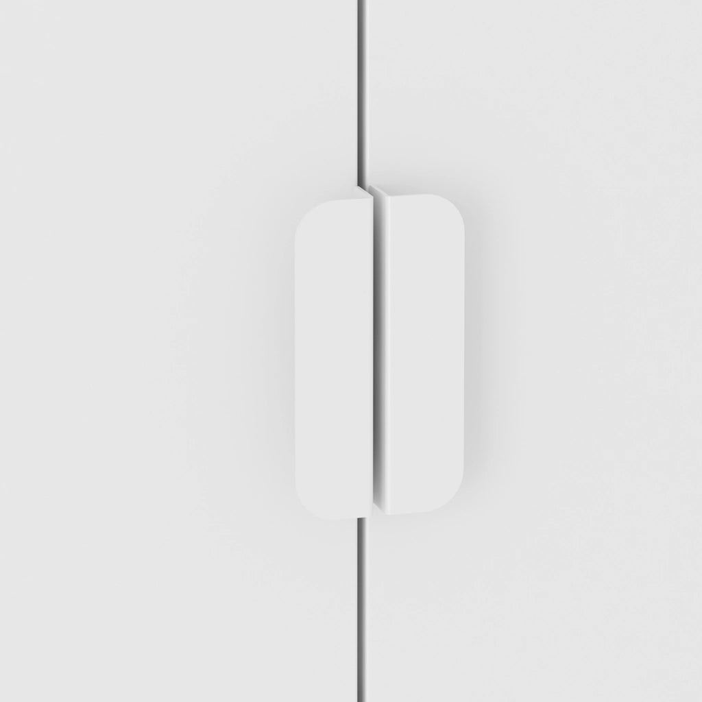 Armadio Guradaroba Esteli in Acciaio a 2 Ante con 2 Barre Appendiabiti e 4 Ripiani 170 x 80 x 45 cm - Bianco [en.casa]