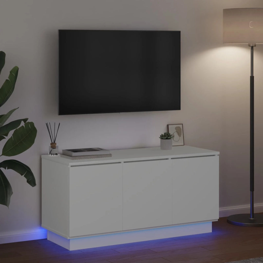 Mobile TV Bianco 100 x 38 x 49 cm Legno multistrato 869666