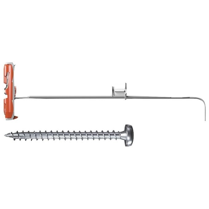 Fischer DUOTEC 10 S PH 25 pz Kit di gancio a vite e tasselli a muro 50 mm