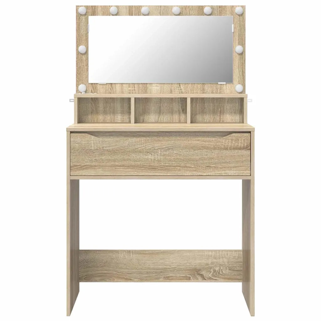 Tavoli da Trucco per Camera da Letto con cassetto Rovere Sonoma