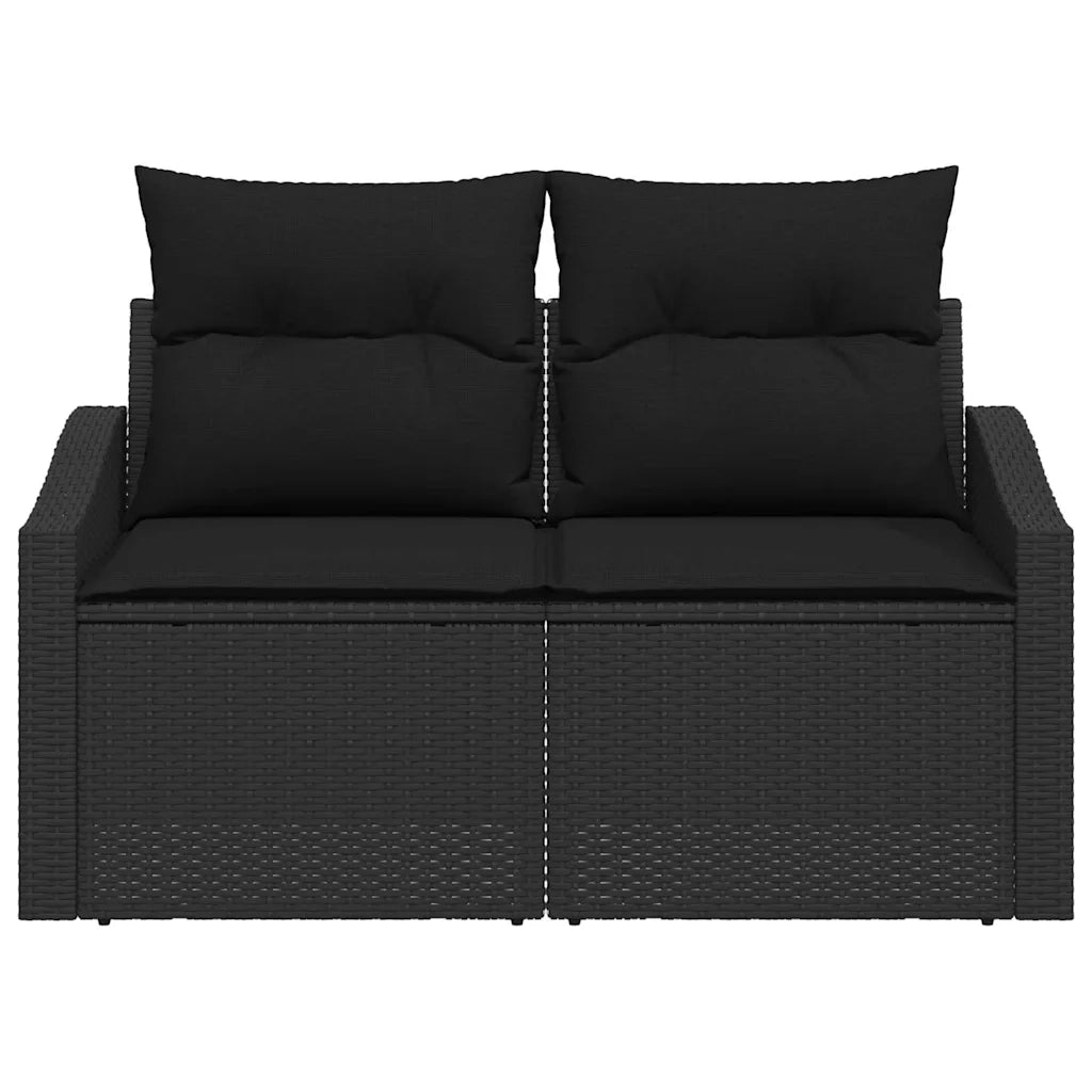 Divano da giardino con cuscino 123 x 62 x 69 cm polyrattan 42006791