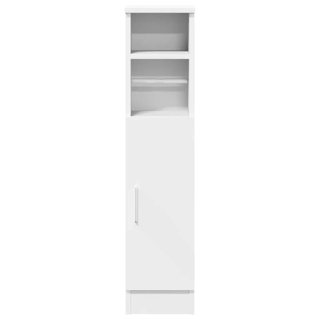 Mobile da Bagno con Portarotolo Bianco 20,5x22x90 cm 858497