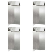 Recinto per lumache 4 pz Argento 10 x 10 x 25 cm CFW1523977