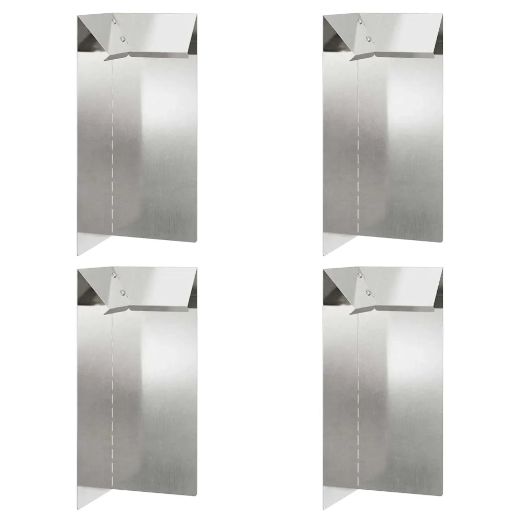 Recinto per lumache 4 pz Argento 10 x 10 x 25 cm CFW1523977